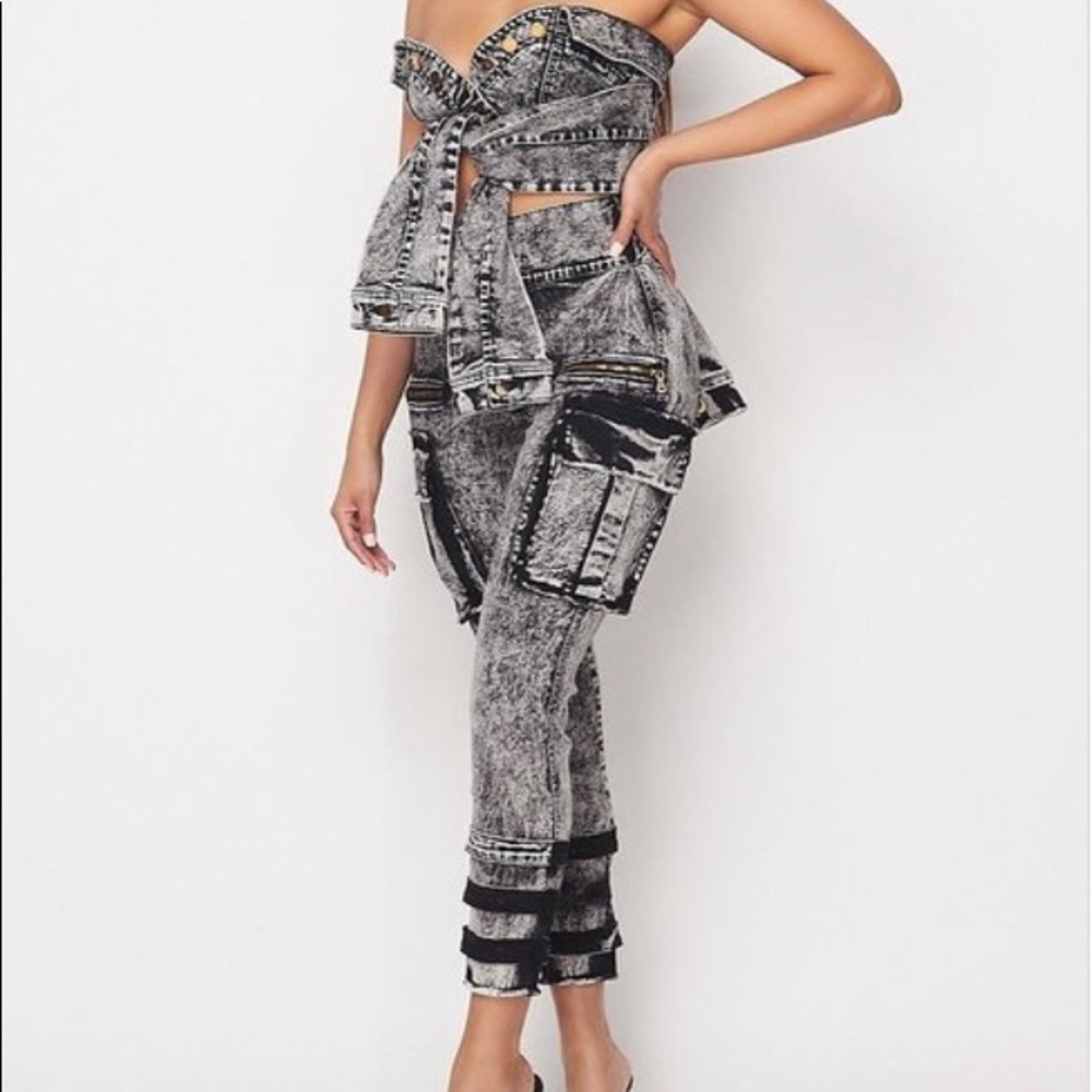 Two piece jean set (1set for asking price $110)